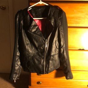 Woman leather jacket medium